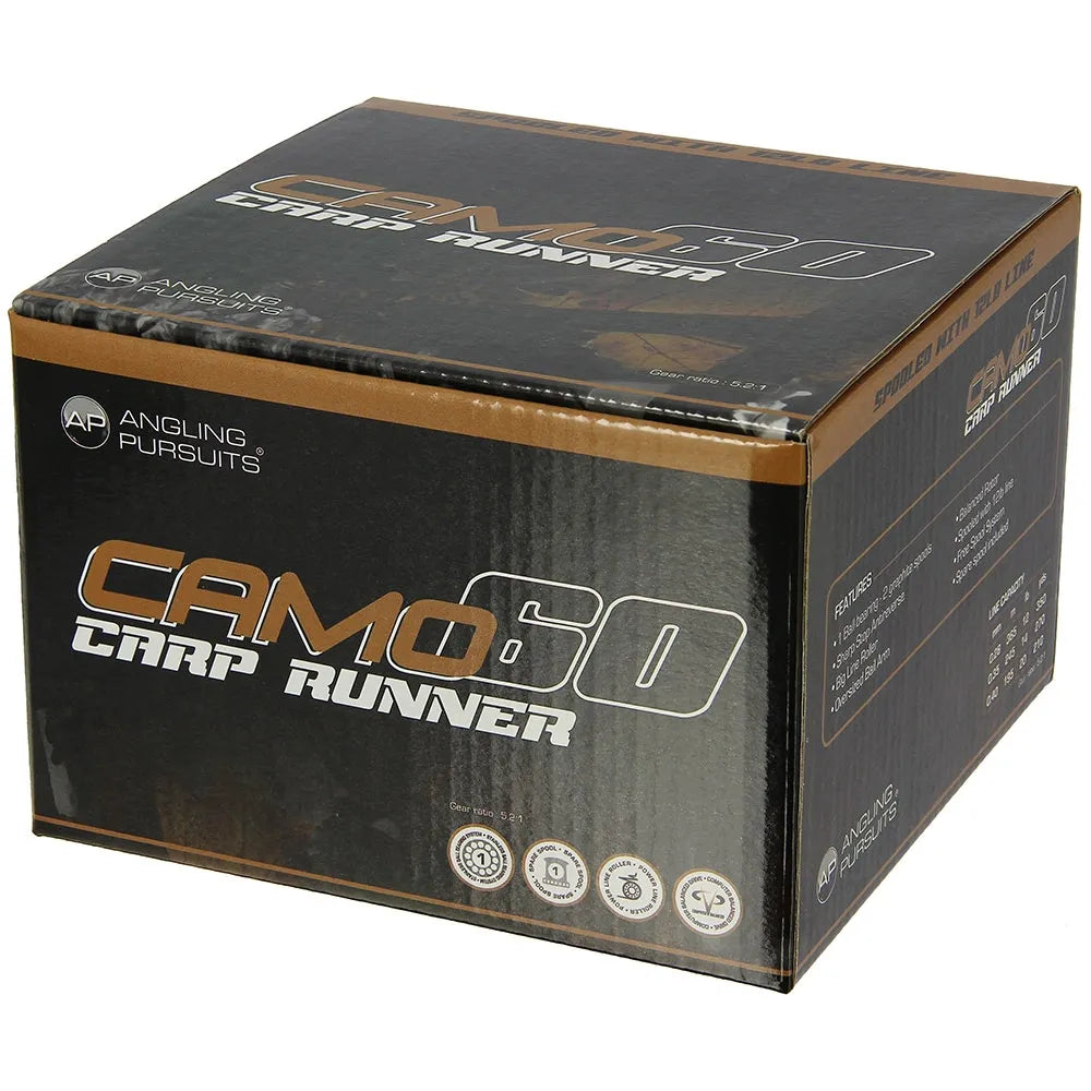 Angling Pursuits Reel Carp Runner Camo 60 / 3BB / 12LB Line