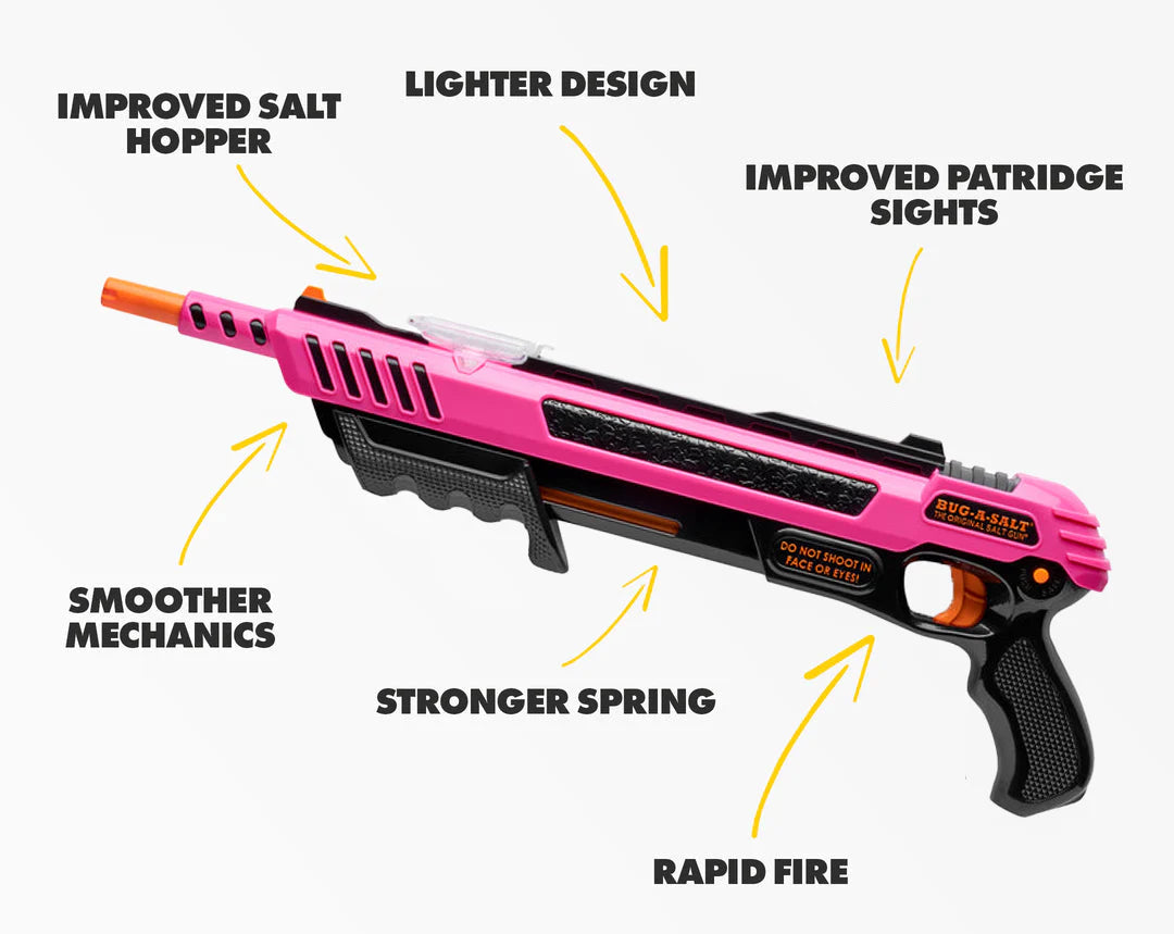 Bug-A-Salt 3.0 Pink Passion | Non-Toxic Fly & Pest Control Gun