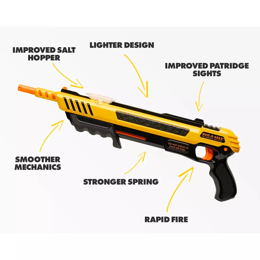 Bug-A-Salt 3.0 Yellow | Non-Toxic Fly & Pest Control Gun