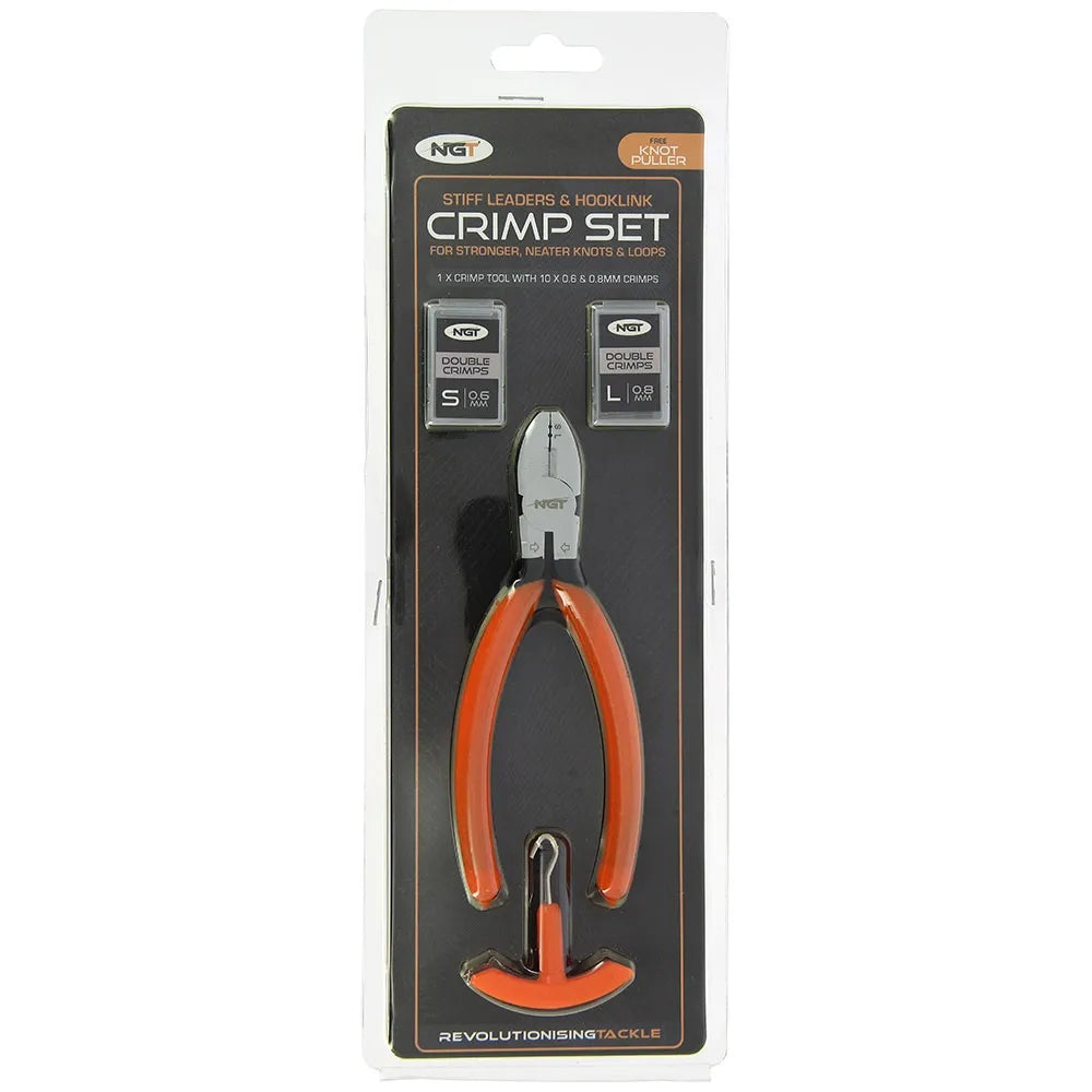 NGT Crimp Tool & 20pcs Crimps (0.6 & 0.8)