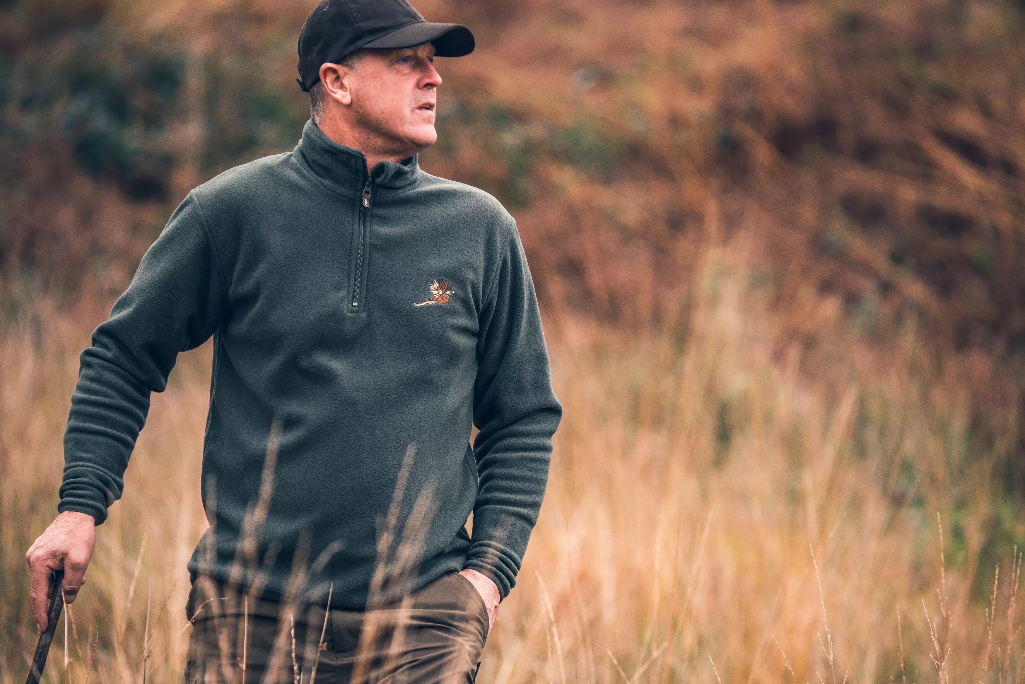 Jack Pyke Pheasant Motif Fleece Pullover | Outdoor Shooting Jumper