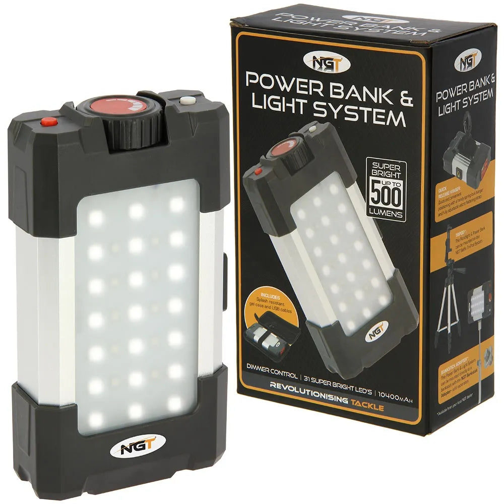 NGT 21 LED / 500 Lumen Light System & USB Powerbank 10,400mAh