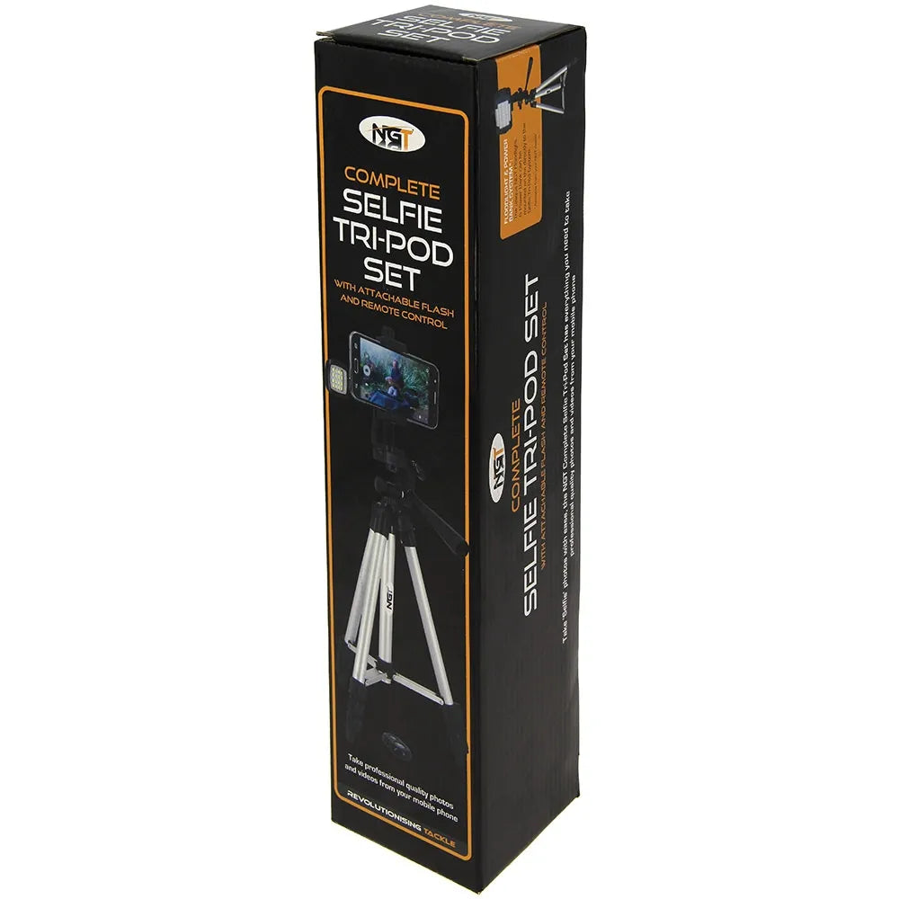 NGT Anglers Selfie Tripod w/ Light & Remote