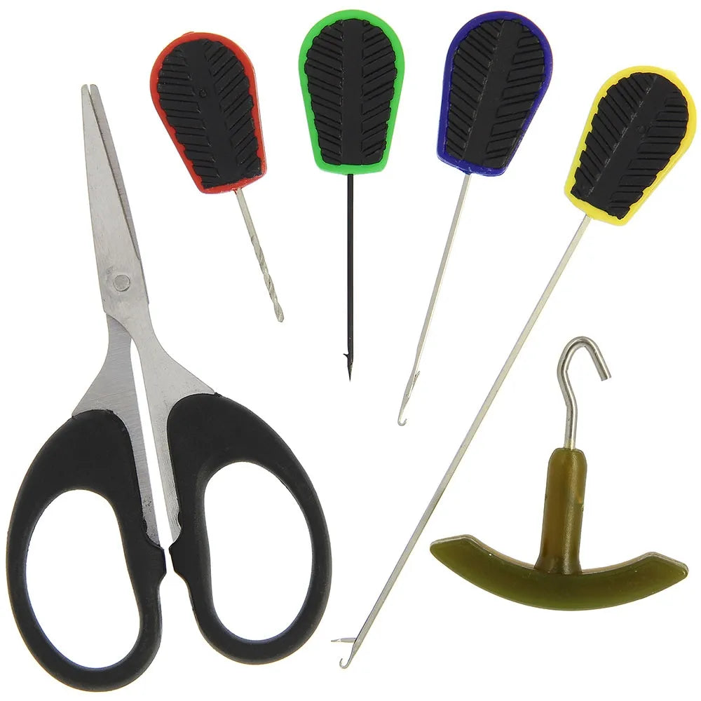 NGT Soft Grip Tool Set 6pc - Needles / Scissors / Knot Puller