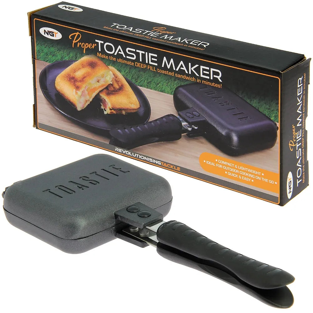 NGT 'Proper Toaster' Non-Stick Deep Fill Bank Side Toastie Maker