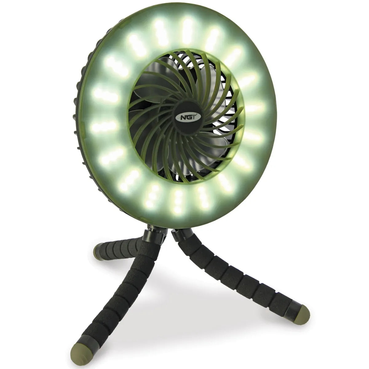 NGT Dynamic Fan + 54 LED Light + USB Powerbank + Solar