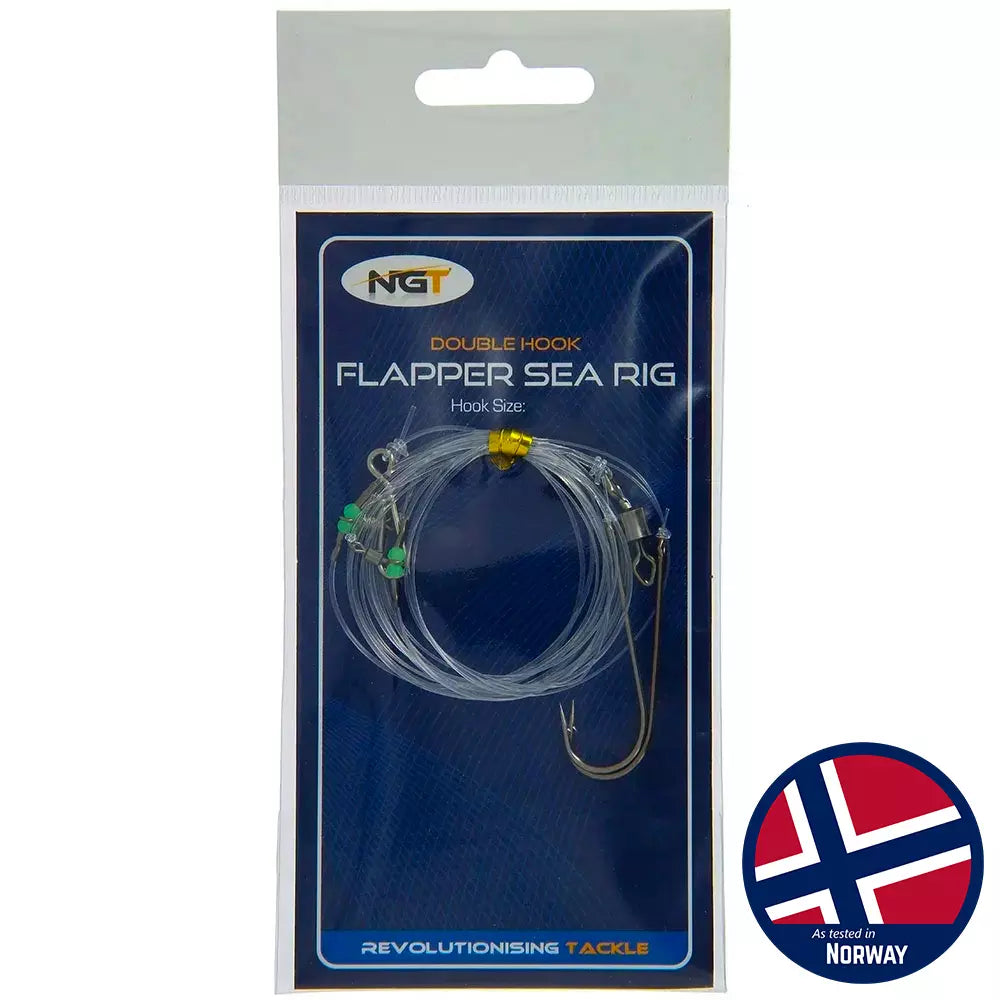 NGT Sea Rig Flapper / Double Hook / Size 2.0