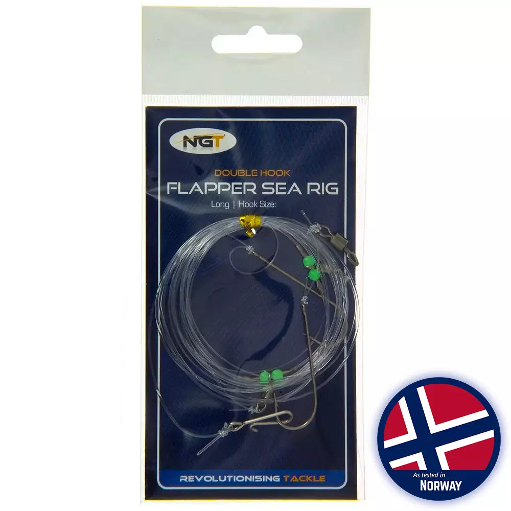 NGT Sea Rig Flapper / Double Long Hook / Size 2.0