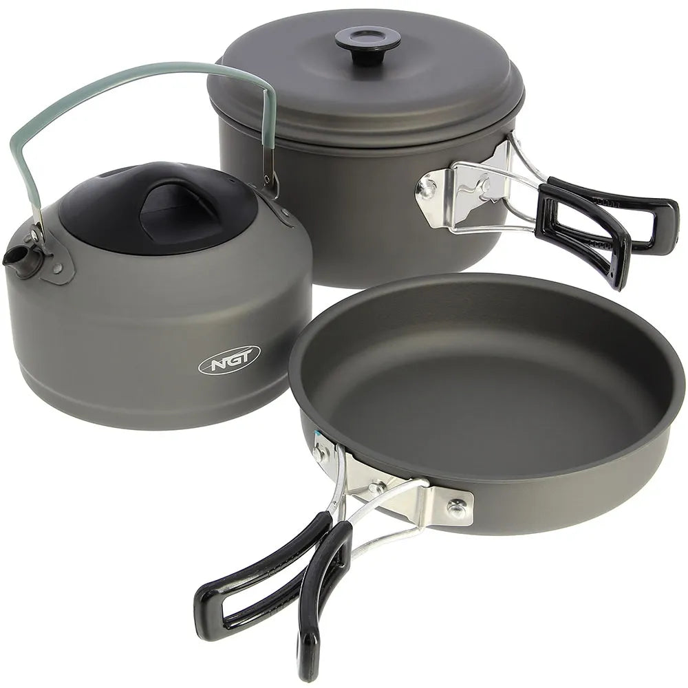 NGT Outdoor Cook Set - 1.1L Kettle / Pot / Pan