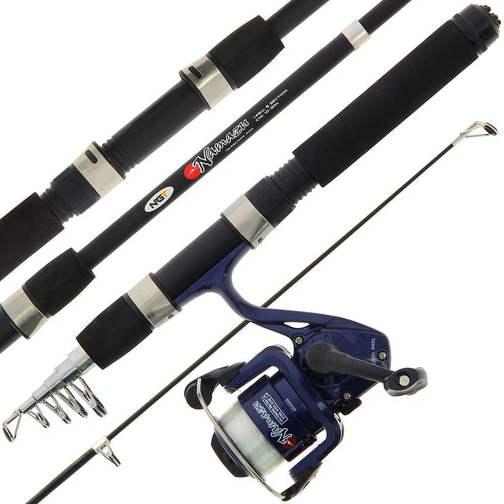 NGT 1.5m Namazu® Telescopic Combo Mini Travel Rod & Reel