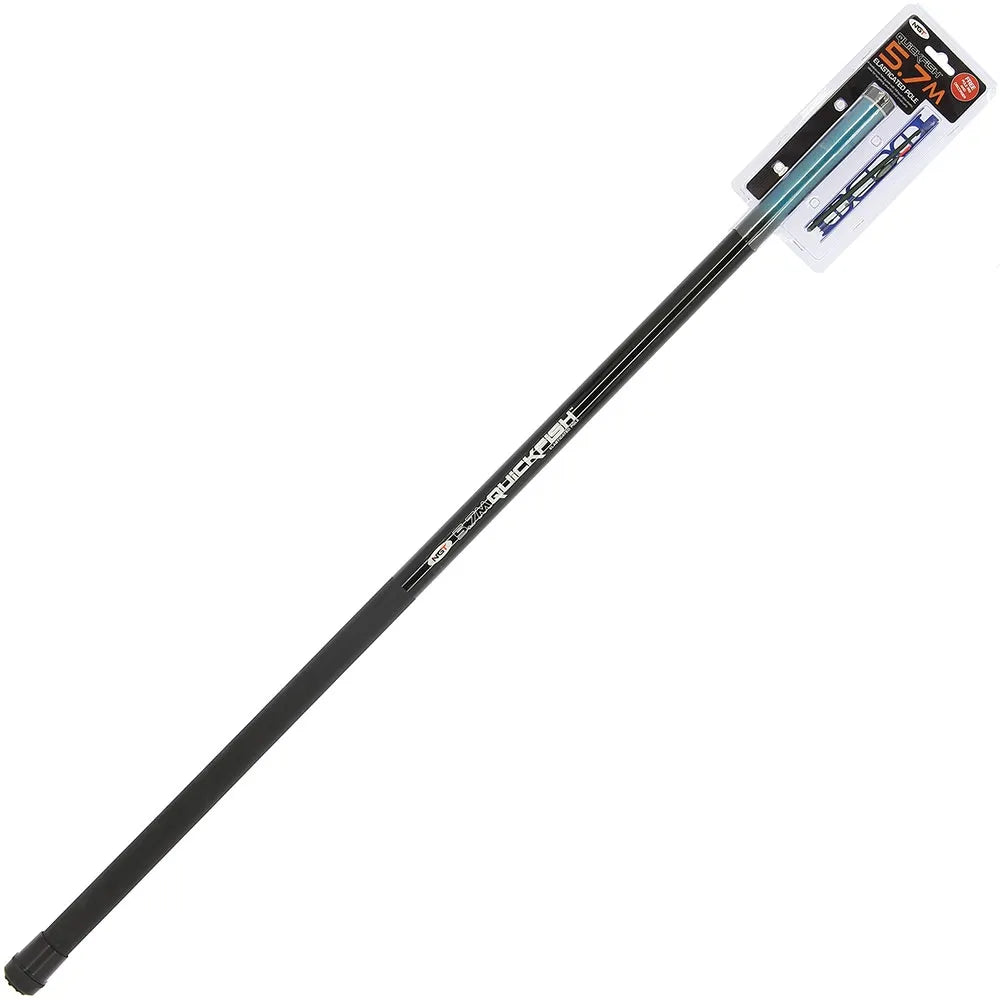 NGT 5.7m Telescopic Elasticated Quickfish Combo Compact Pole w/ Rig & Disgorger