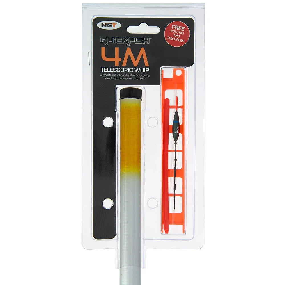 NGT 4m Quickfish Combo Whip w/ Rig & Disgorger