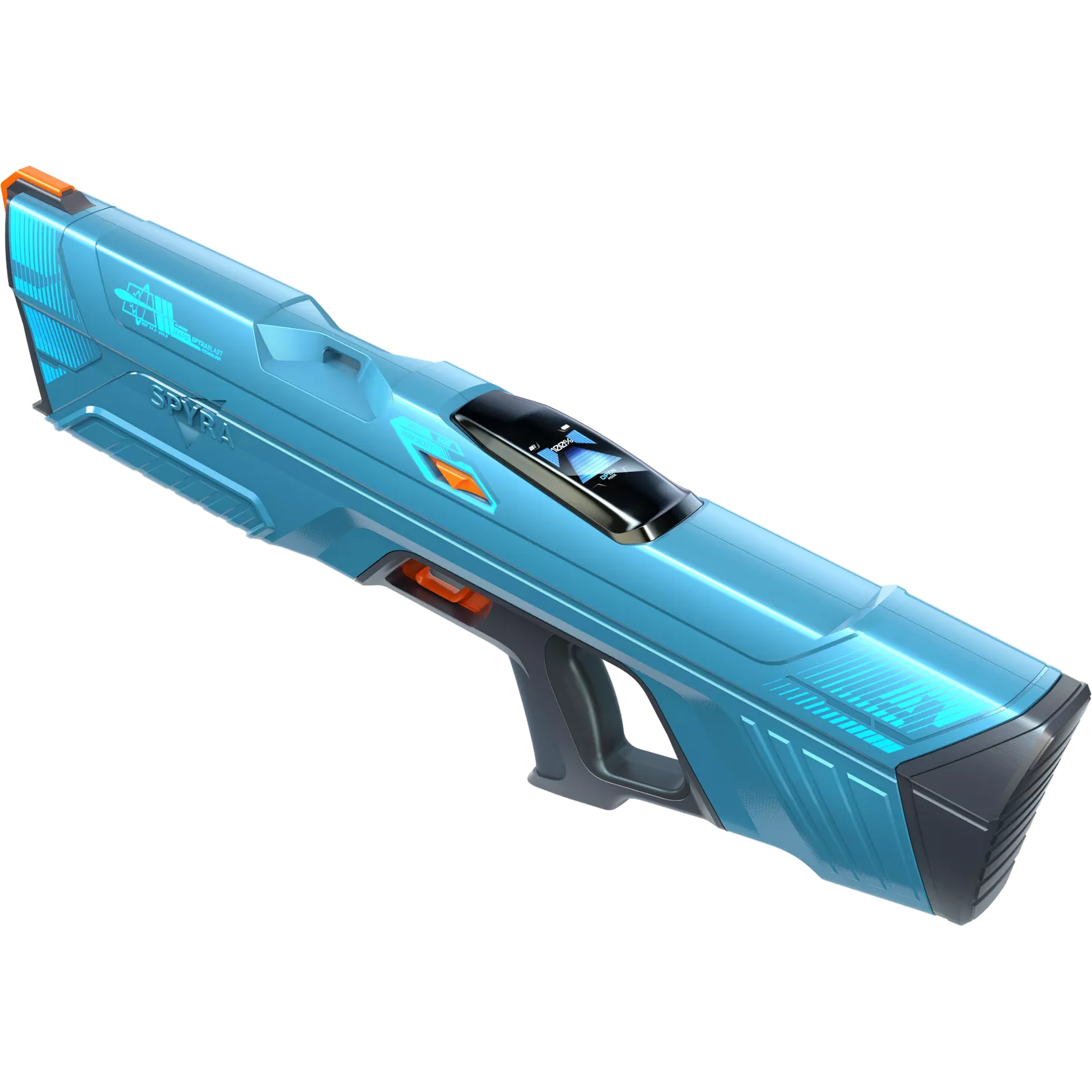 SpyraFour Blue Water Gun Left Angle View