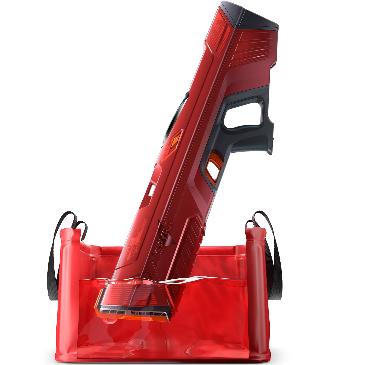 SpyraFour Red Electric Water Gun Reloading