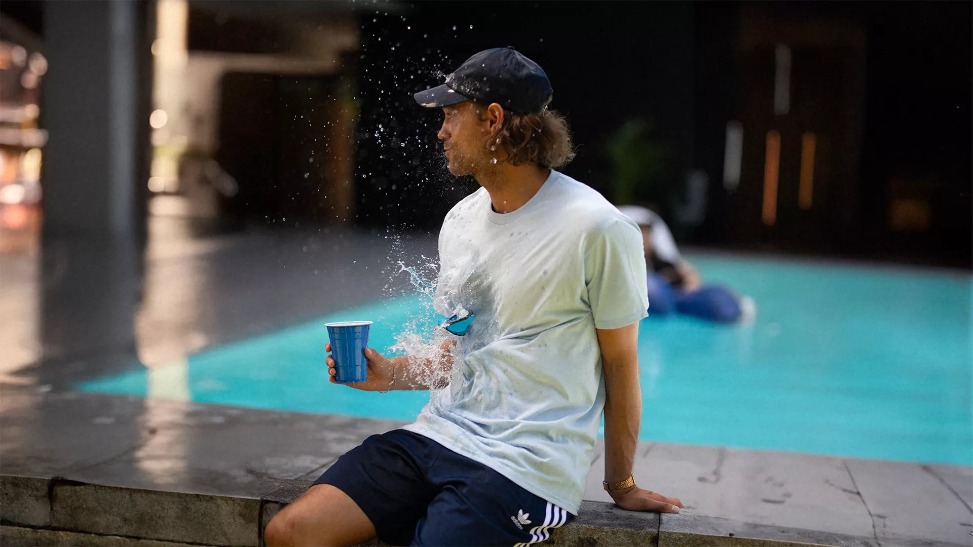SpyraGravity Blue Electronic Water Bomb Launcher Shot