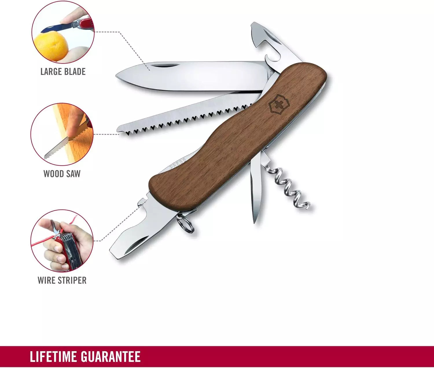 Victorinox Forester Wood | Swiss Army Knife 10-in-1