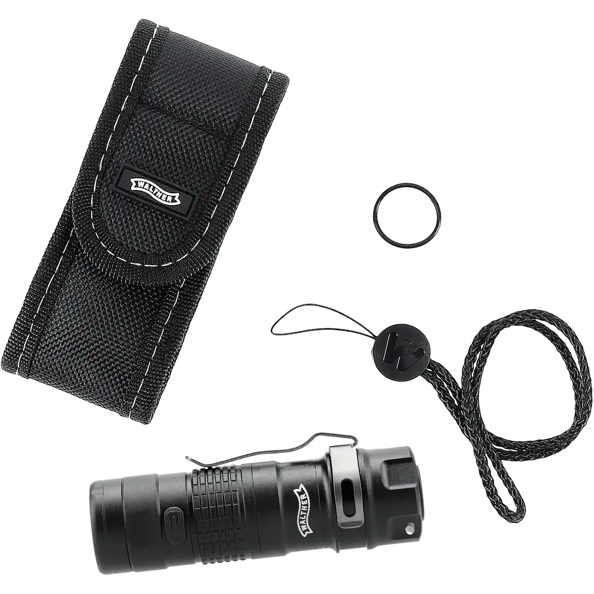 Walther EFC1 LED Flashlight 3.7139 | 450 Lumens Tactical Torch with Multiple Modes
