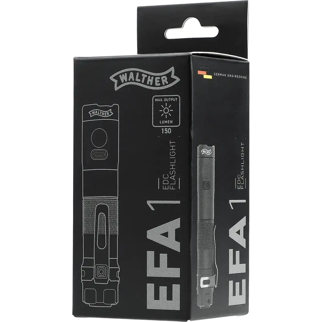 Walther EFA1 Flashlight 3.7143 | 350 Lumens Compact LED Torch