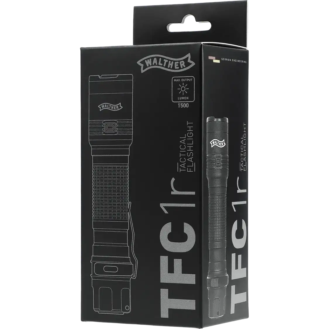 Walther TFC1r Flashlight 3.7149 | 1500 Lumens Tactical LED Torch
