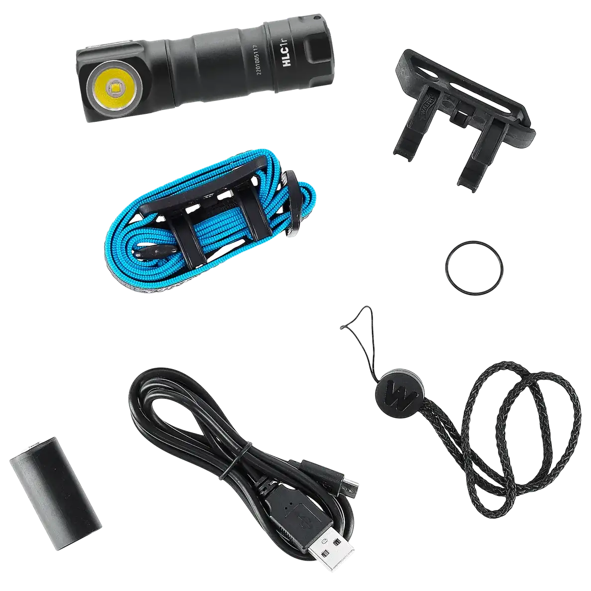 Walther HLC1r Headlamp 3.7137 | 500 Lumens Rechargeable LED Headlamp