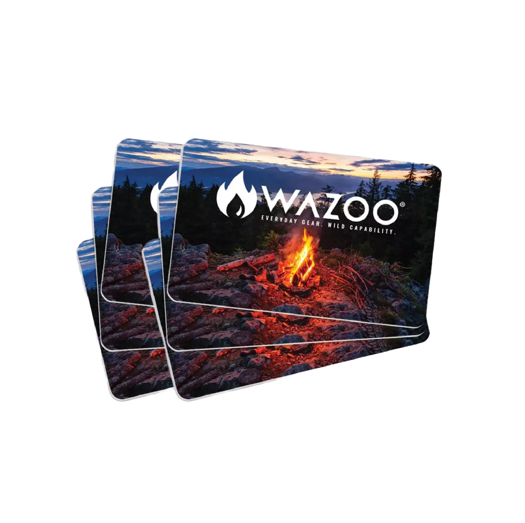 Wazoo FireCard | Ultra-Thin Waterproof Fire Starter for Survival