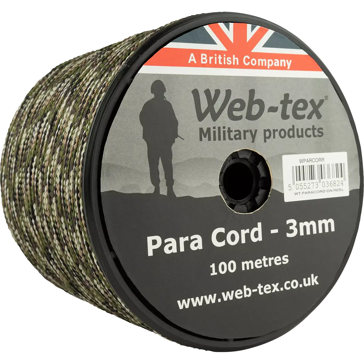 Web-Tex 3mm Nylon Paracord (100m Reel) | Strong Multi-Purpose Cord