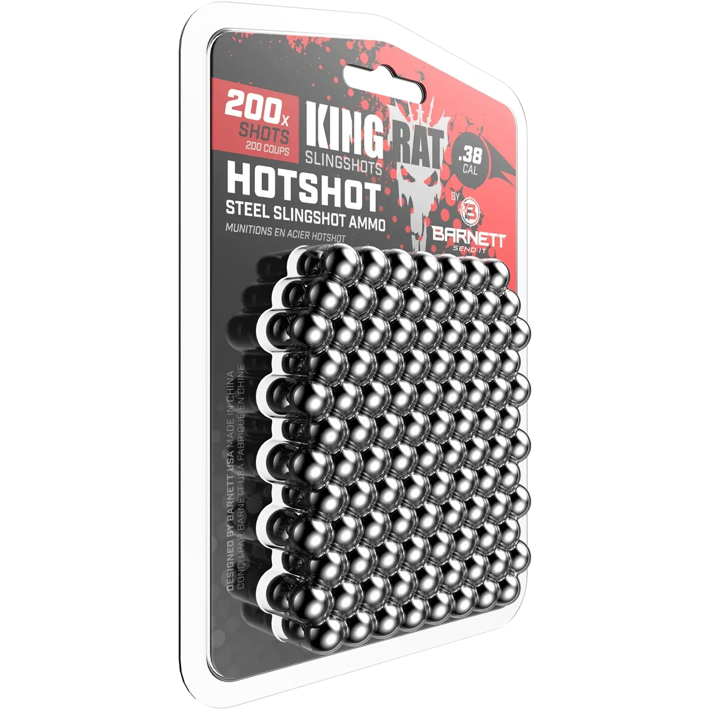 Barnett Hotshot Slingshot Ammo | 50-Pack / 100-Pack / 200-Pack - .38 Cal Steel Balls