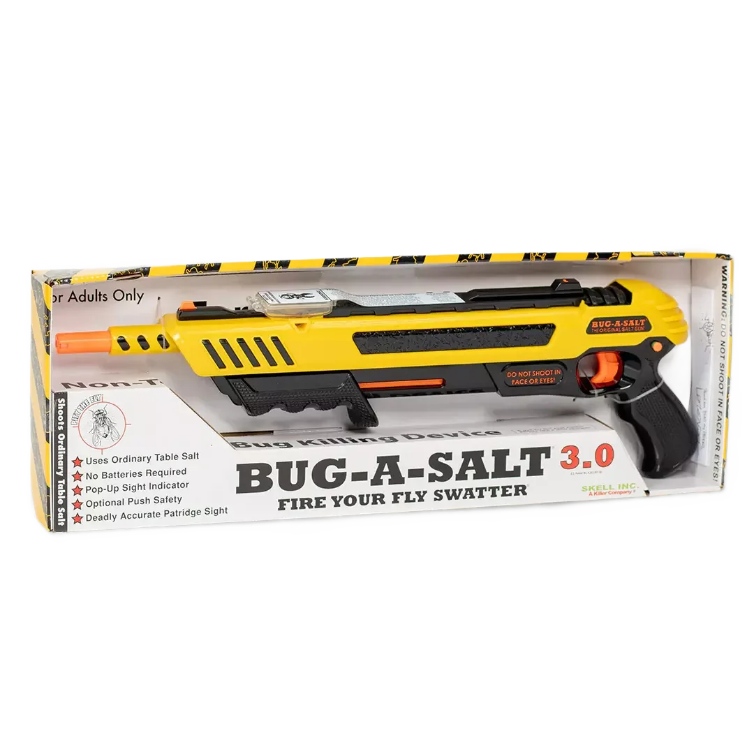 Bug-A-Salt 3.0 Yellow | Non-Toxic Fly & Pest Control Gun