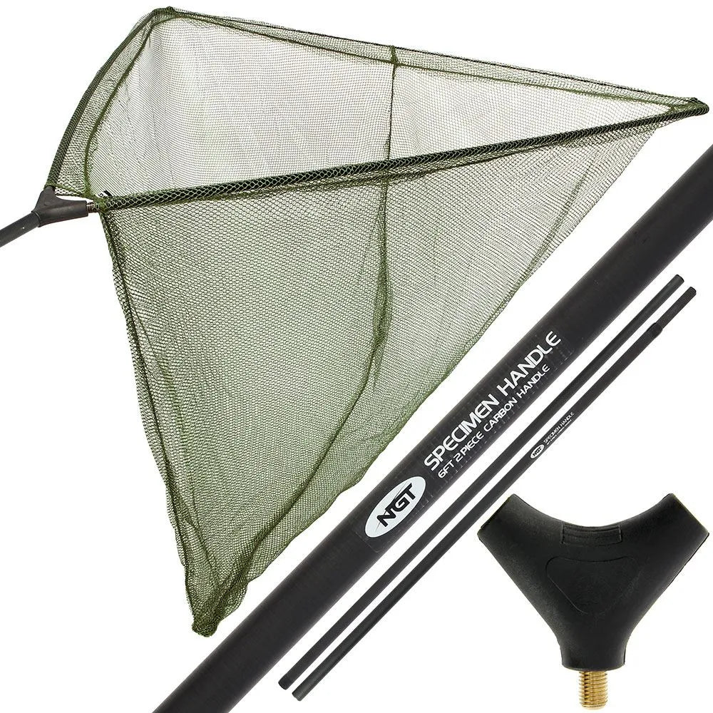 NGT Carbon 42" x 1.8m Net & Handle Combo