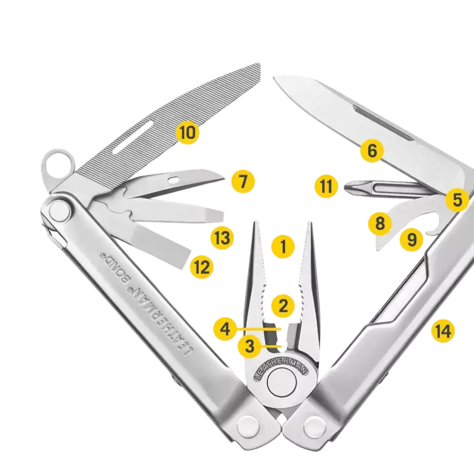 Leatherman® Bond® Stainless Steel Multi-Tool | 14-in-1