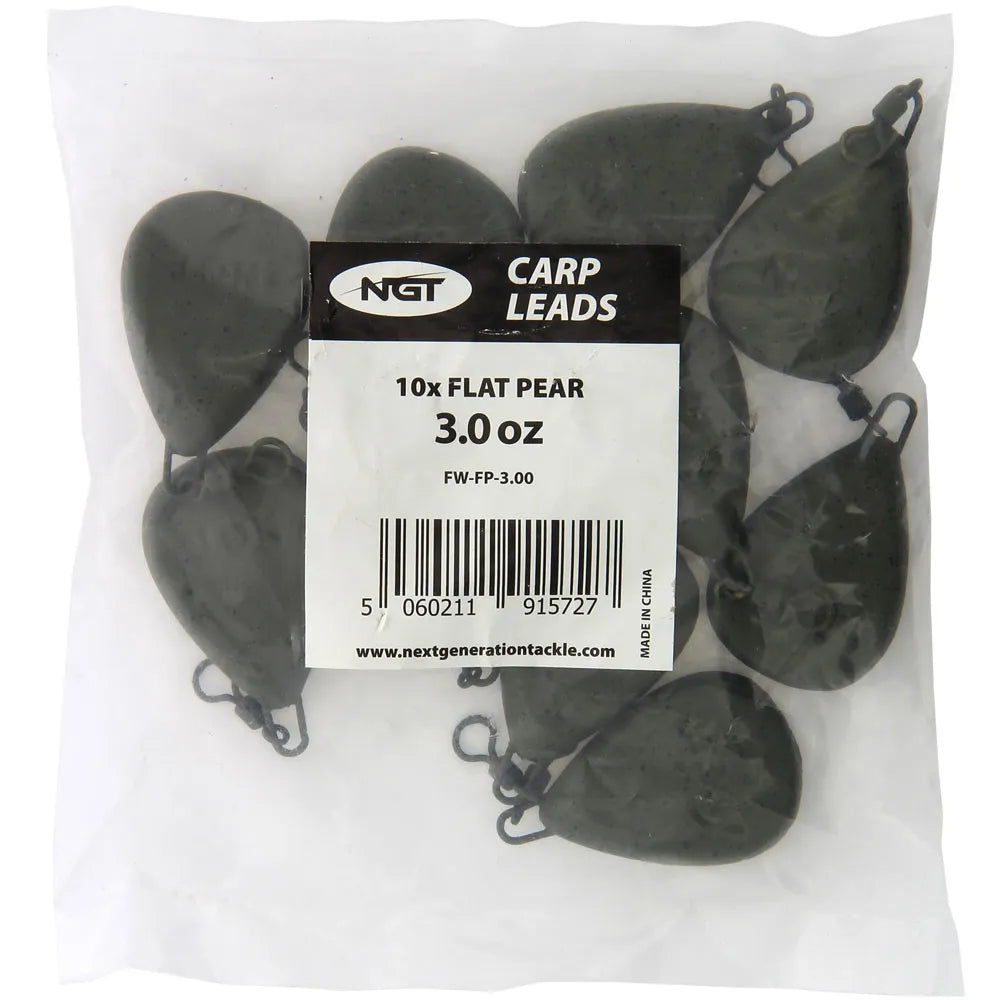 NGT Leads 3.00oz Flat Pear - 10pk