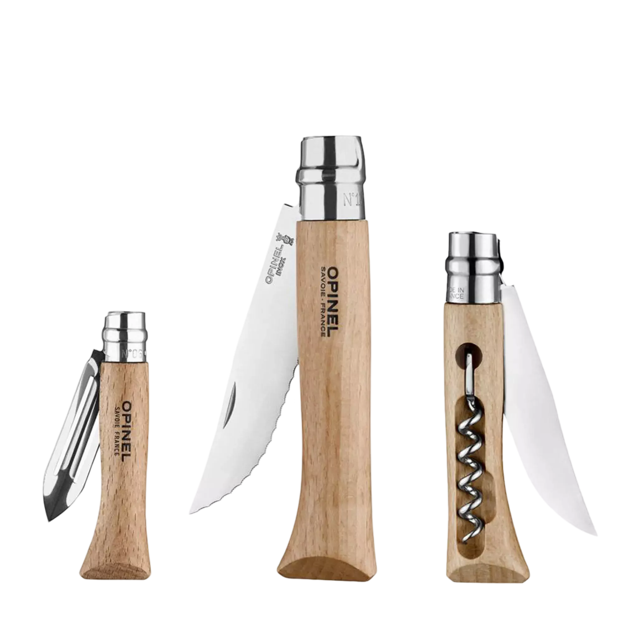 Opinel Stainless Steel Nomad Cooking Kit Folding & Locking Knives