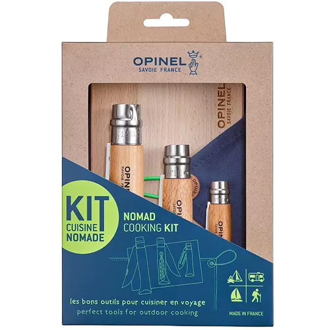 Opinel Stainless Steel Nomad Cooking Kit Folding & Locking Knives