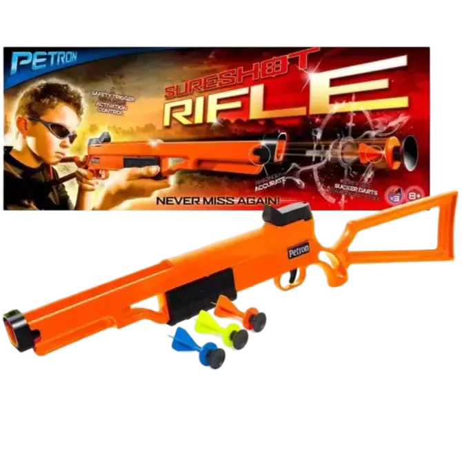 Petron Sureshot Rifle | Toy Dart Rifle with Suction Darts