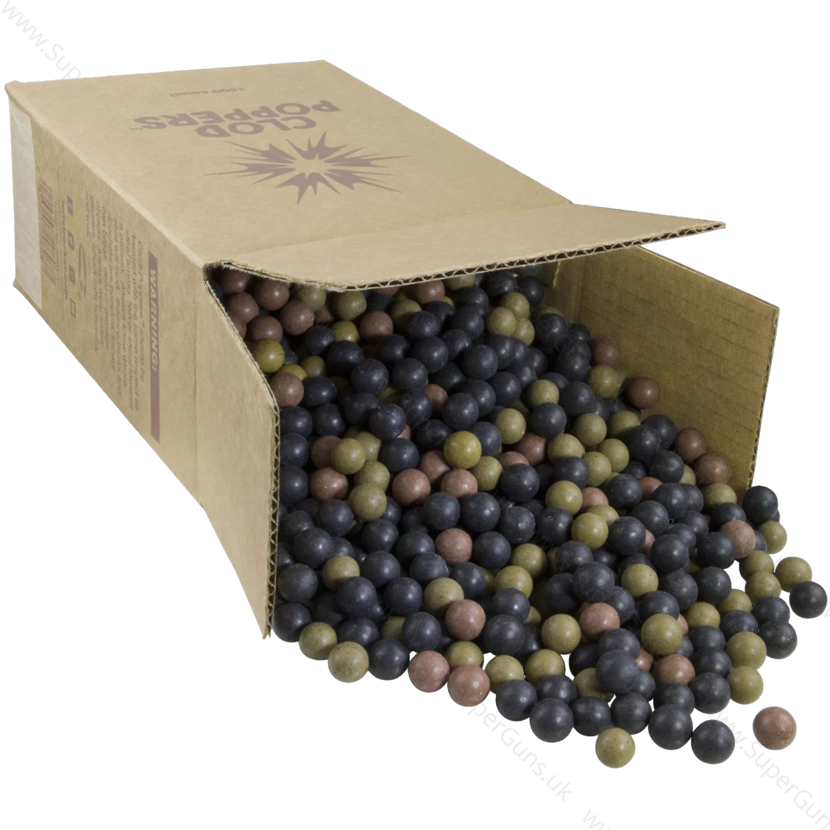 Saunders Clod-Poppers clay slingshot ammo box