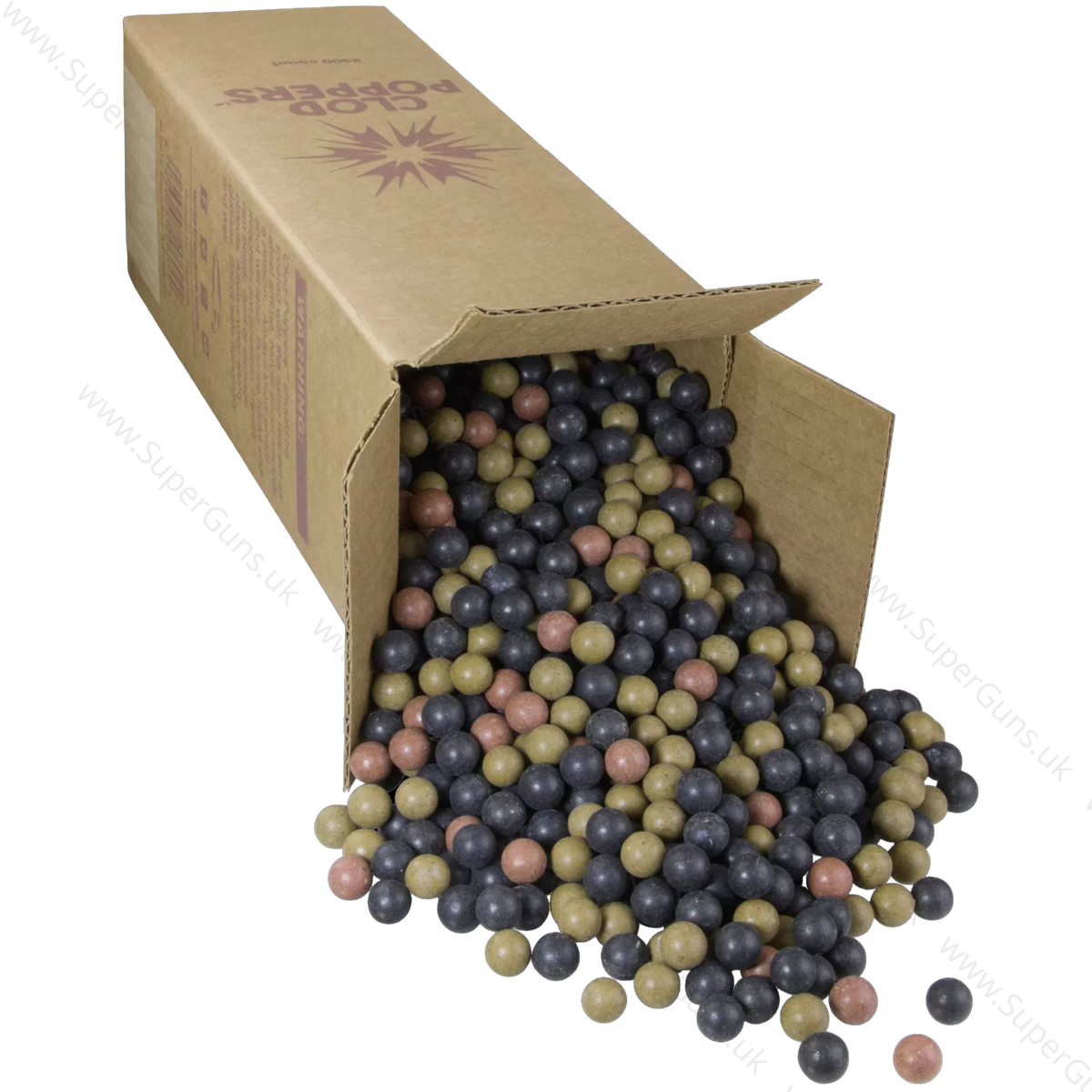 Saunders Clod-Poppers shattering clay ammo for slingshots