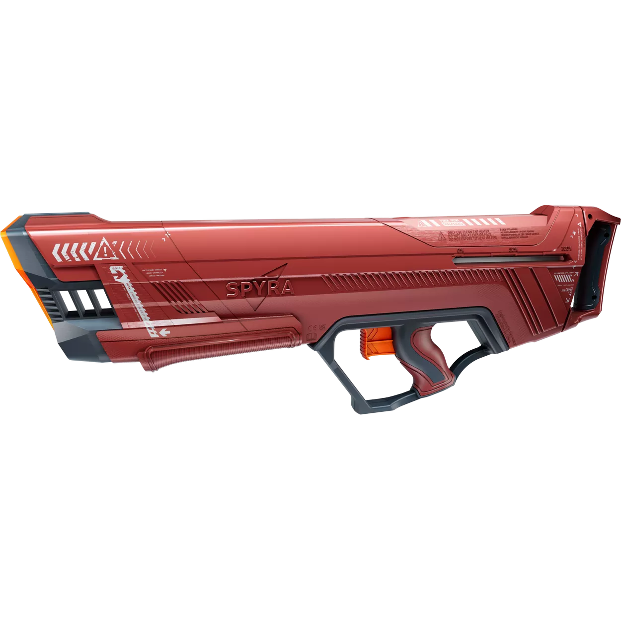 SpyraDash Red Water Gun Left Side