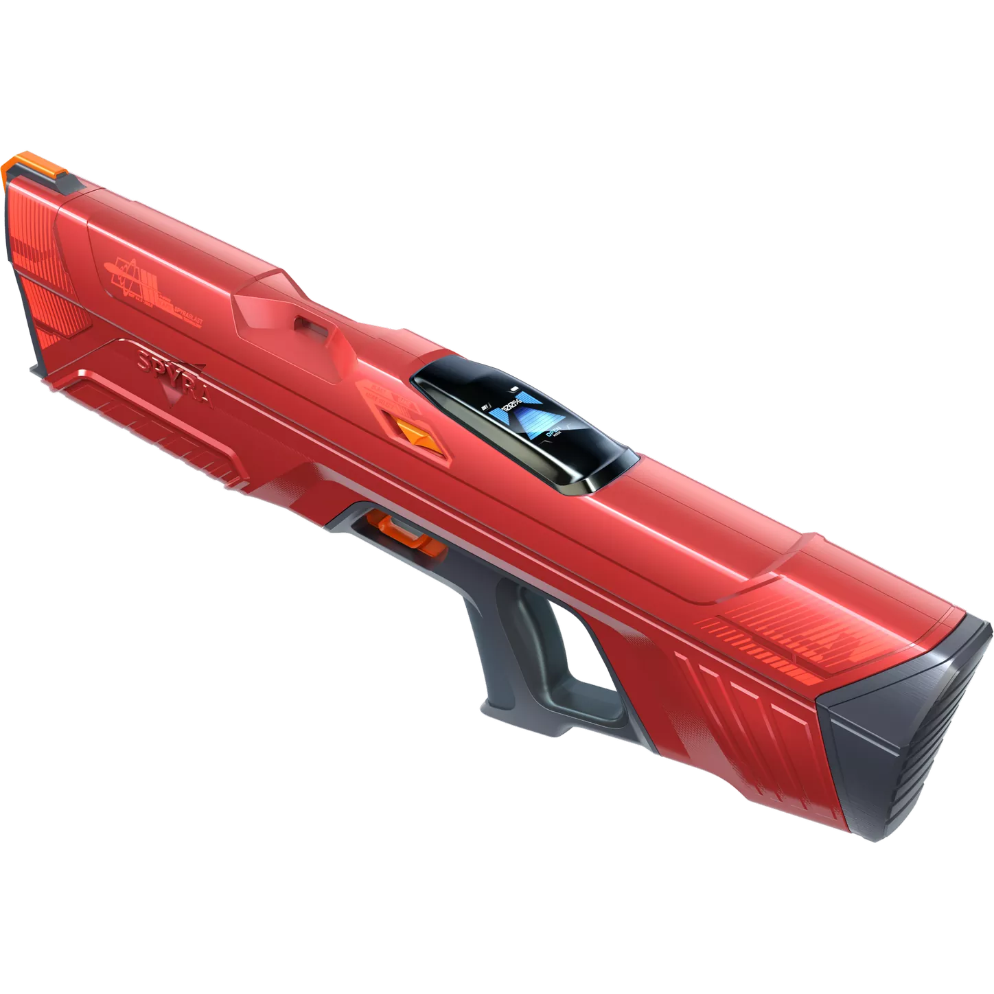 SpyraFour Red Water Gun Left Angle View