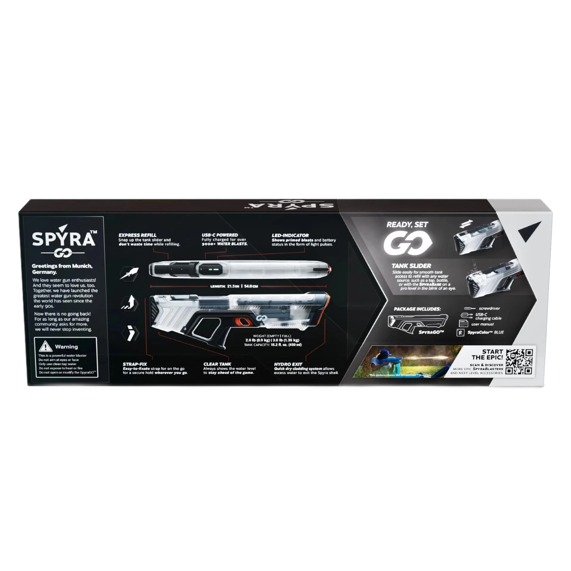 Spyra GO™ Lightweight Electric Advanced Water Blaster