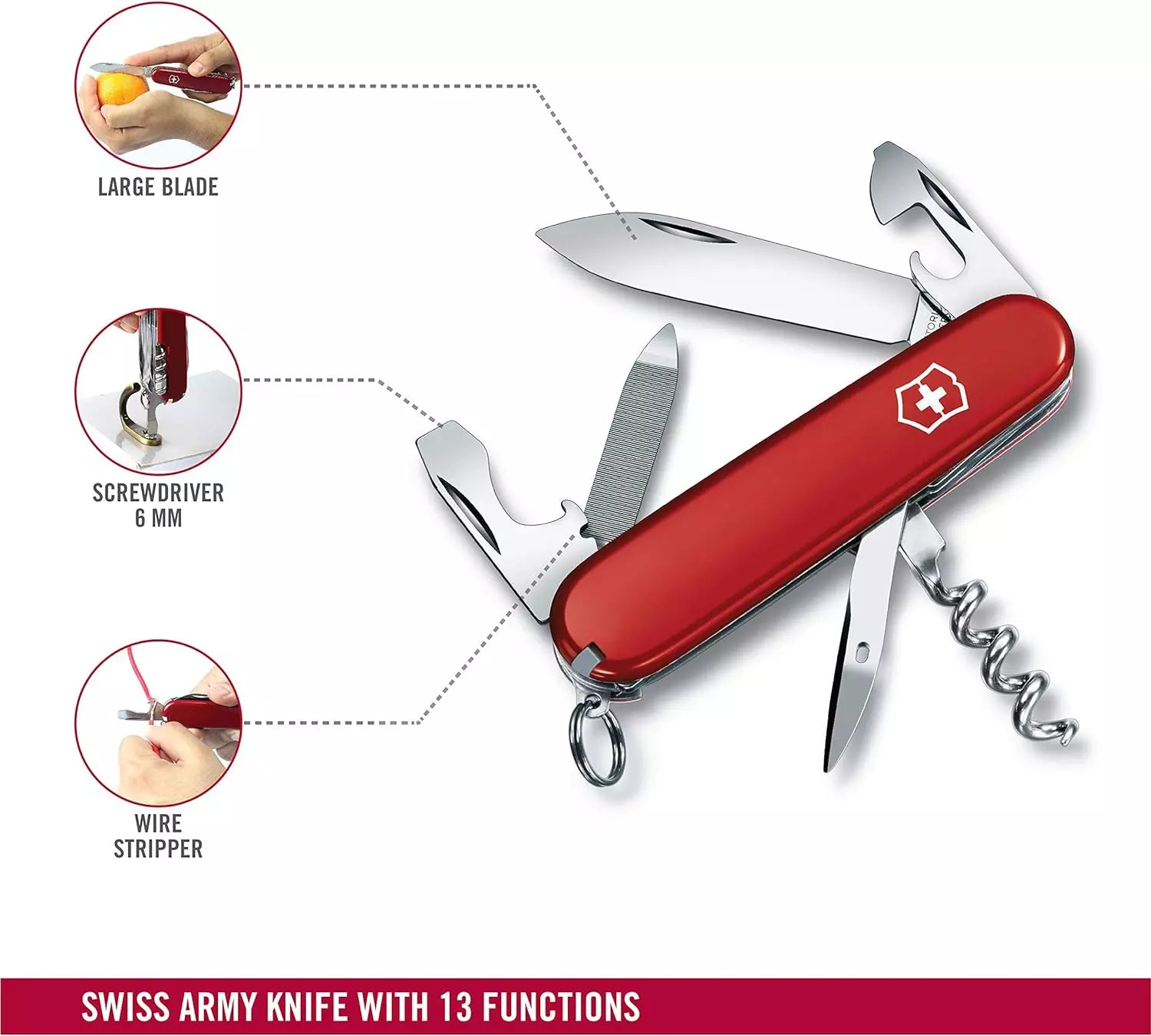 Victorinox Sportsman | Swiss Army Knife 13-in-1