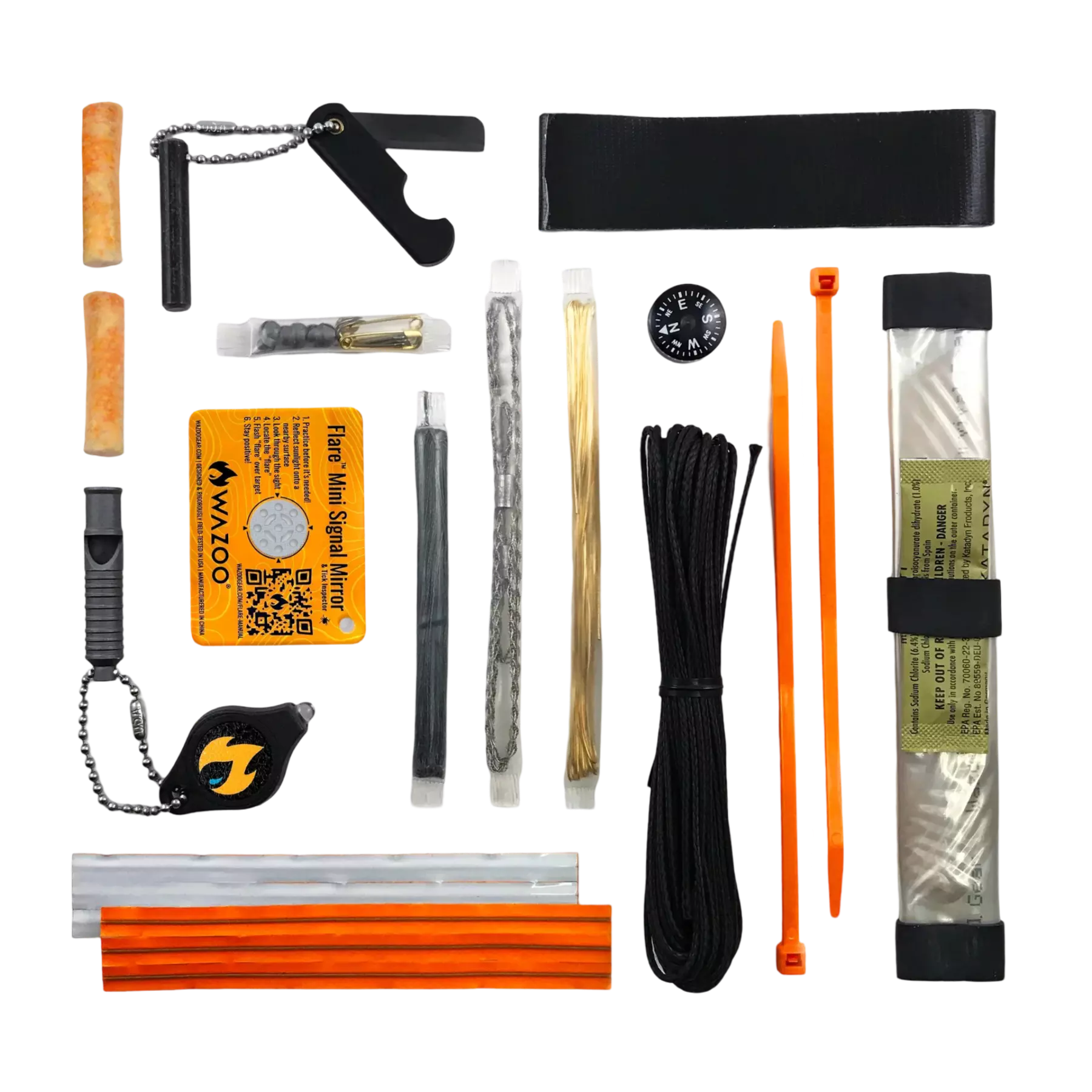 Wazoo Gear Adventure Kit | 23pc Survival & Gear Pack