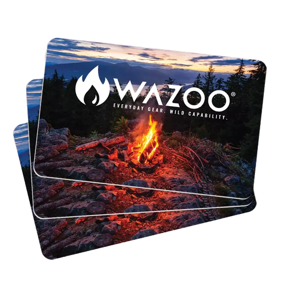 Wazoo FireCard | Ultra-Thin Waterproof Fire Starter for Survival